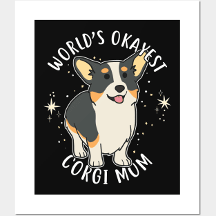 World's Okayest Corgi Mom Posters and Art